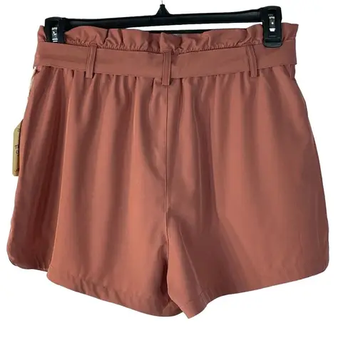 Telluride Medium Paperbag Shorts Lightweight Belted Quick Drying Pockets Relaxed Pink