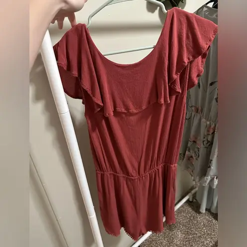 Cape Juby Mauve Short Sleeve Romper size small