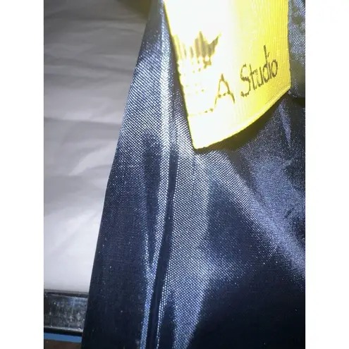 Queen BEA Studio Coastal Gold Seahorse On Blue Clutch