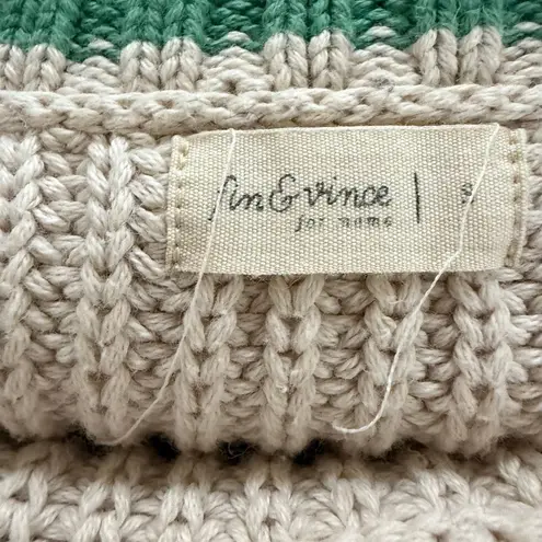 Fin and Vince Apres Ski Jade Green Chunky Cropped Sweater S