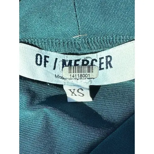 Of Mercer Park Place Dress in Teal XSmall Womens Jersey Modest Blue Size XS