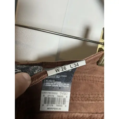 Silver Jeans Suki Military Surplus Skinny Corduroy Flare Pants Brown 26 X 34 Purple