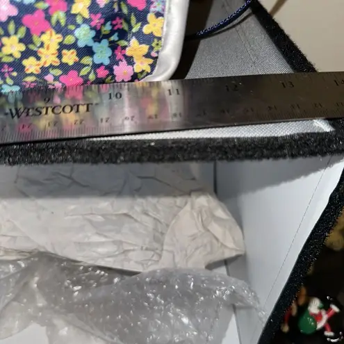 Stone Mountain Vintage Rare Earth Handbag Purse/ XBody/flower Blue Silver/NEW