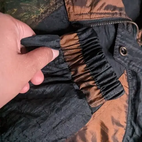 Lavon Vintage Brown Paisley Windbreaker Jacket – Retro Full Zip