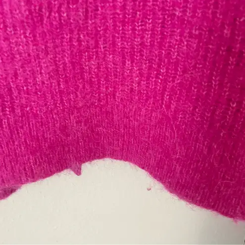 Ganni Ribbed Knit Alpaca Wool Cardigan in Size Medium