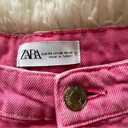 ZARA  wide leg jeans in pink