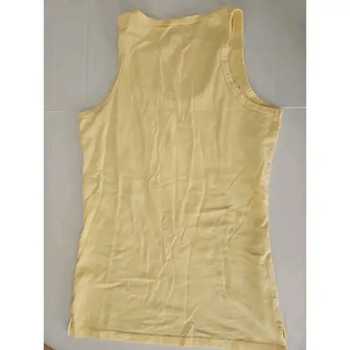 Guy Harvey Bluewater Swordfish Tuna Mahi Striper Yellow Graphic Tank XS