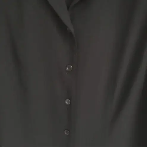 Vintage semi sheer black dark academia sleeveless blouse M Black Size M