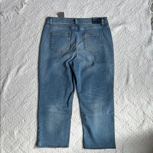 J. Jill Blue Ankle Cropped Jeans Relaxed Fit Size 12P