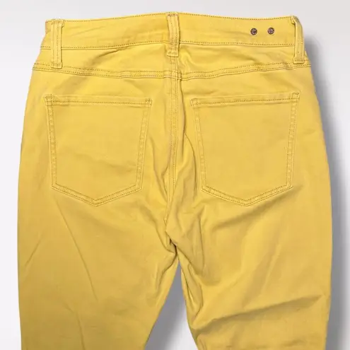 CAbi  Yellow Stretch Curvy Skinny Jeans Size 6