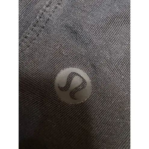 Lululemon Womens Black Tie knot Front Short Sleeve Crop Tee T