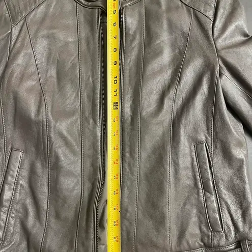 Cole Haan  Leather Moto Jacket