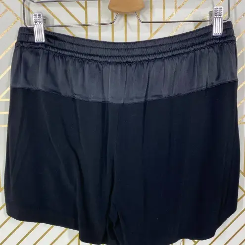 Vince  Lace Up Silky‎ Drawstring Shorts Black