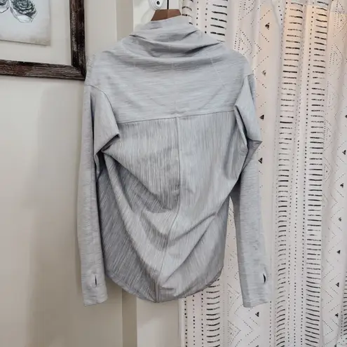 Zyia Active Shawl Top Heather Grey