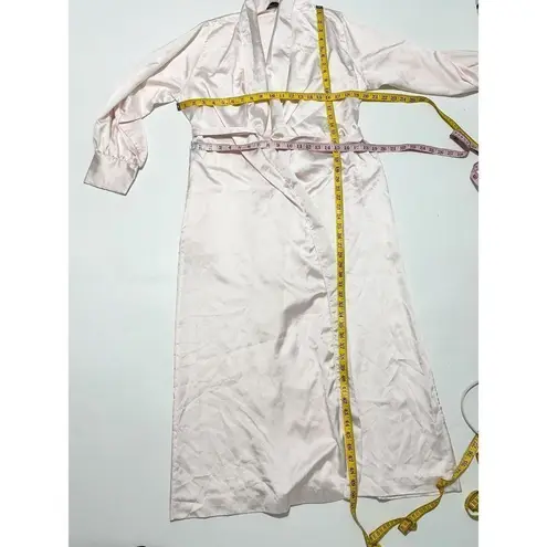 Bert Yelin For Iris Vintage Long Sleeve Collar Sleeping Robe Pink ILGWU Small