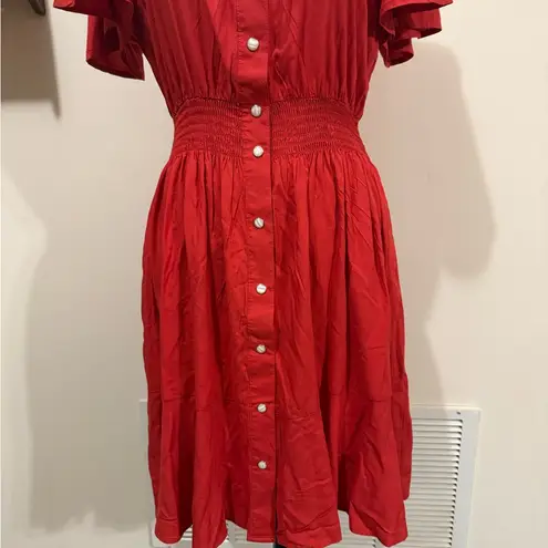 Wrangler Retro | Red snap front western dress size small