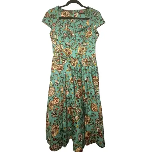 Hell Bunny Sugar Skull Sasha Dress Goth Emo Calavera Day of the Dead