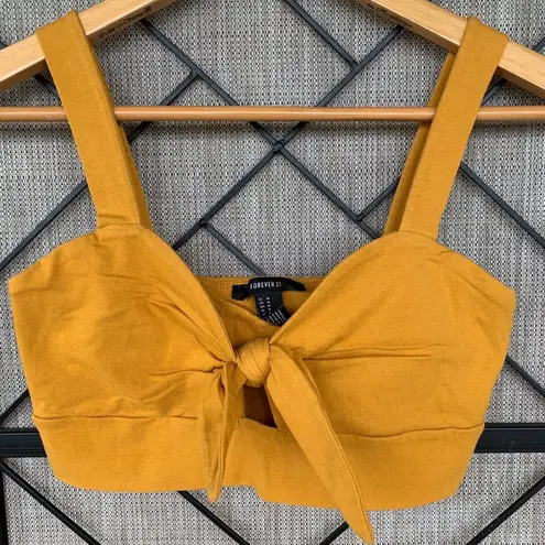 Forever 21  Yellow Tank Belly Cute Top Medium