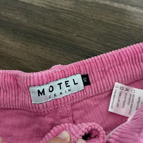Motel Rocks Motel Rock Parallel Trouser In Cord Bubblegum Pink corduroy pants