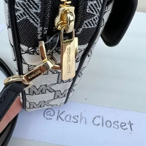 Michael Kors  Black Multi Phone Crossbody Sloan SM Top Zip Front Pocket