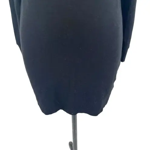 Cotton Citizen Long Sleeve Crew Mini T-Shirt Dress Black Size Small