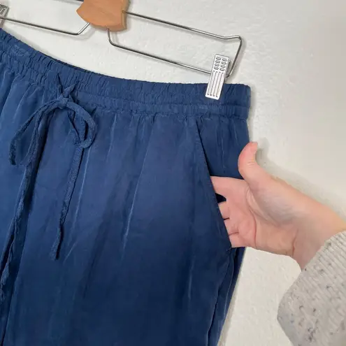 Johnny Was Womens Navy Blue Alice Jogger Pants XL Cupra Blend