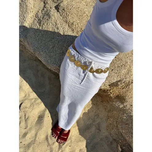 YLLW THE LABEL Marbella Belt in Matte Gold One Size New Womens Chain