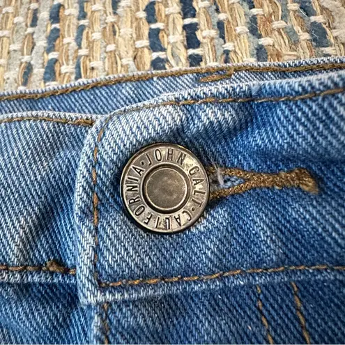 Brandy Melville John Galt Light Medium Wash Blue Denim Mini Skirt One Size