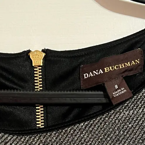 Dana Buchman #138 • BLACK/GREY COLOR BLOCK • MIDI DRESS