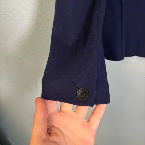Rag and Bone  Womens Navy Blue 100% Wool Knit‎ Blazer Sz 0 Preppy Office Designer thumbnail 9