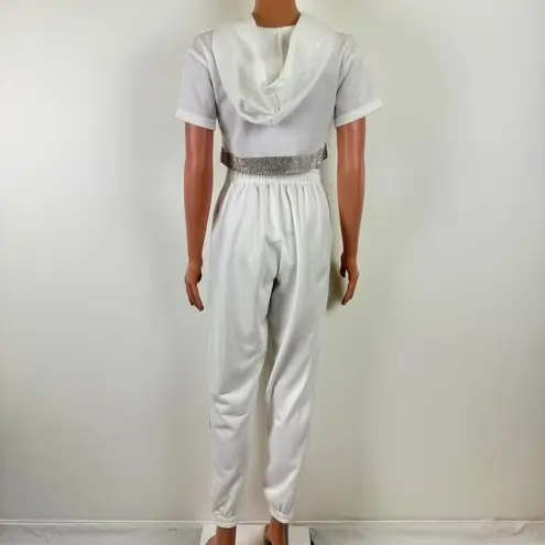 Hot & Delicious | Bedazzled Cropped Hoodie and SweatPants Set