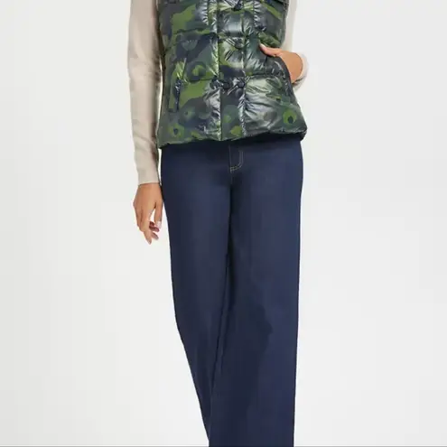 Anatomie Printed Fallon Vest Cheetahflage/Army Green Size L