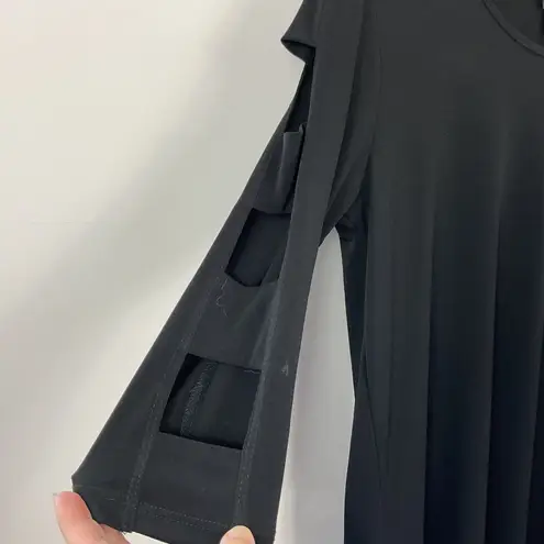 Clara Sun Woo Black Ladder Sleeve Tunic Size Small