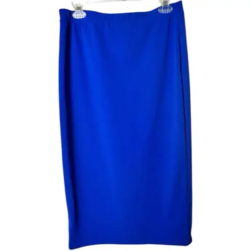 Saints 21 Blue Women's Midi Style Elastic Waist Skirt Sz XL NWOT