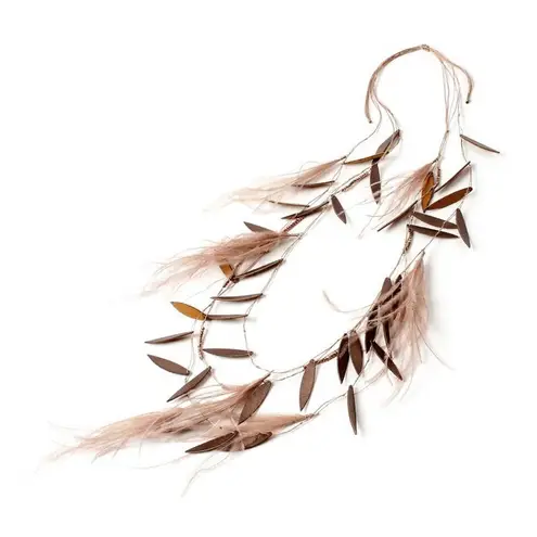 Amrita Singh Tulum Faux Ostrich Necklace