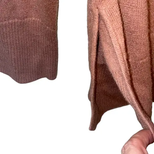 Trouve Cashmere Blend Light Brown V Neck Sweater Size L