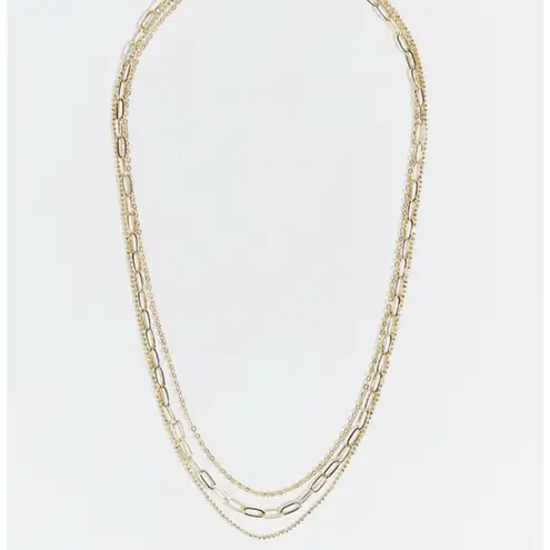 NEW Arula Altar’d State 18K Gold Plated Layered Statement Necklace