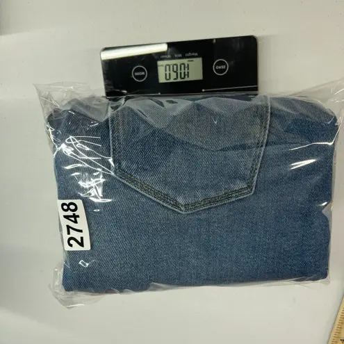 Universal Threads Universal Thread Jeans Womens 0/25R Blue Denim Cotton Highest Rise Wide Leg Crop