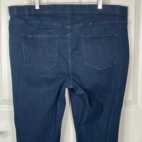 Isaac Mizrahi Live Sz 22W Pull On Cropped Jeans