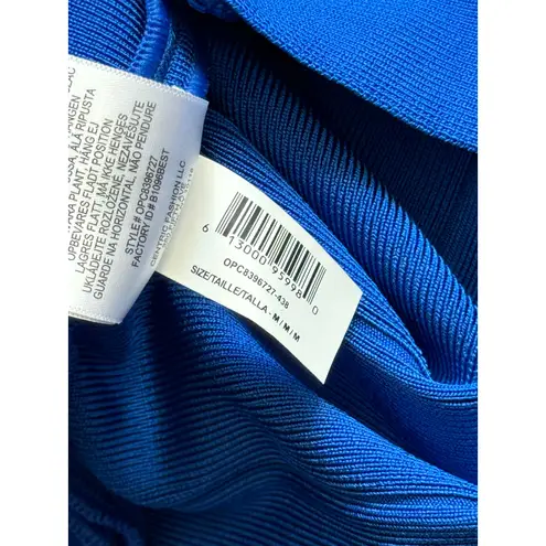 Herve Leger Herve Leger One Shoulder Bandage Mini Dress Blue Size Medium NWT