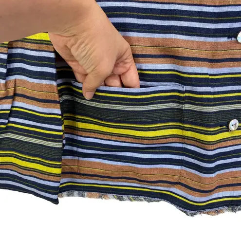 Stonebridge 90s Women's Multicolor Striped Byron Collared Short Blazer Size L Size L
