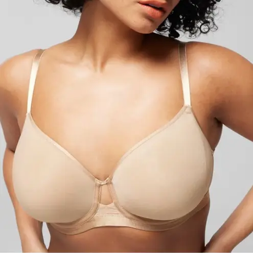 Soma Lightest Lift Smooth Perfect Coverage Bra 36D Warm Amber Beige Mesh Nude