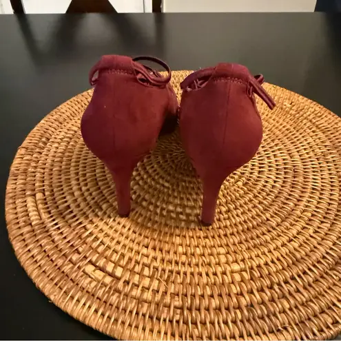 Kelly & Katie Elegant Burgundy Women's Shoes heels pumps, size 7