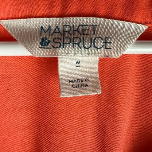 Market & Spruce  Coral Long Sleeve Dress