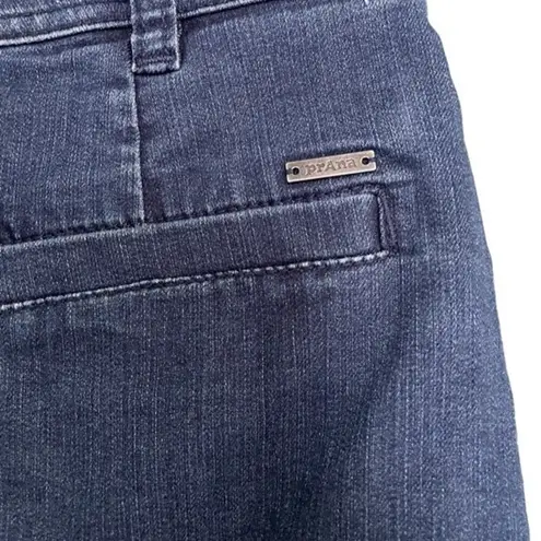 prAna Button Front Denim Jean Skirt Organic Cotton Medium Wash Women’s Size 2