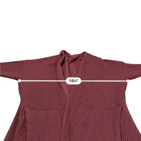 Lululemon  Cashlu Sweater Wrap Cardigan in Heathered Mulled Wine Sz S‎