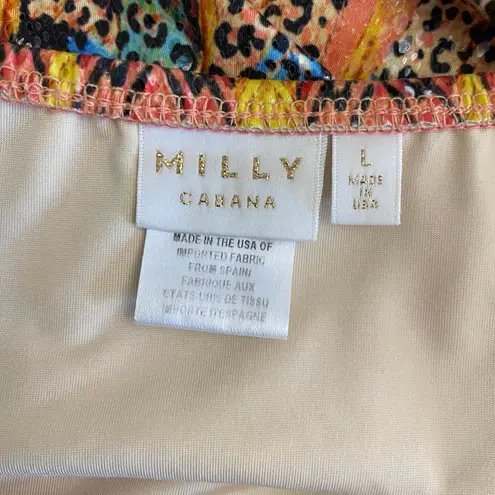 Milly Cabana Faux Snake Skin Bikini Set Women’s Size M Top and Size L Bottoms Size M