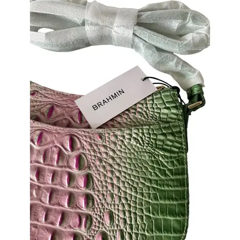 Brahmin  Shayna Apple Blush Ombré Leather Crossbody Bag NEW New with tags