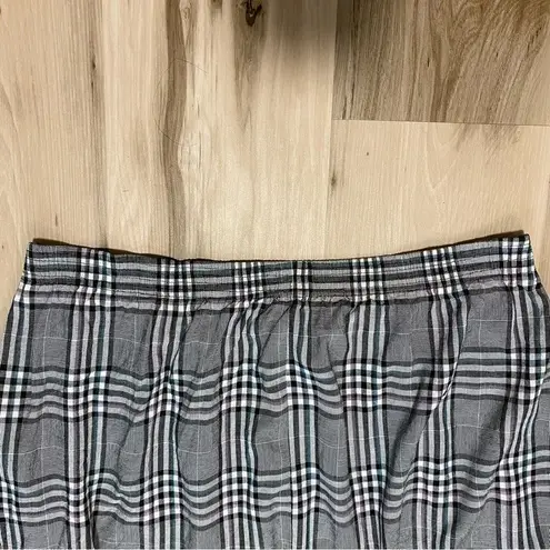 Vintage Innervisions by Shipshore Plaid Skirt Dark Academia Gray Size 10