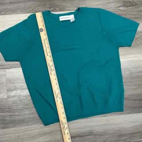 ✨ Pop of Color, Everyday Chic ✨ Alfred Dunner Teal Blouse – Size Medium Green